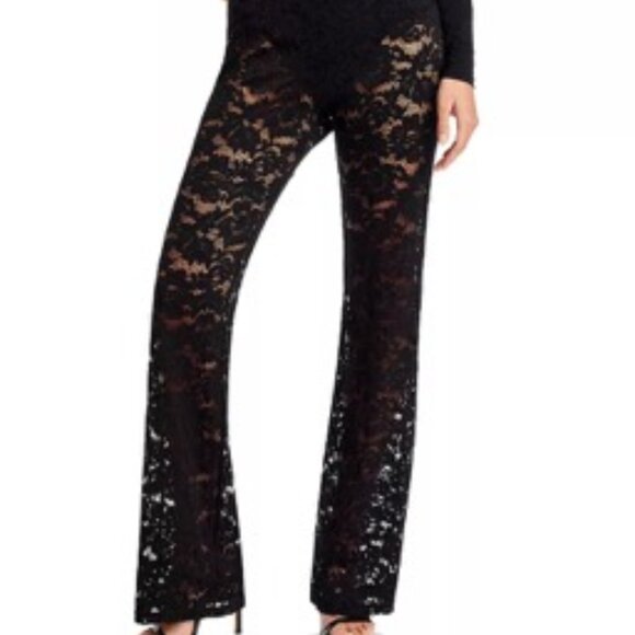 4th & Reckless Pants - 4th & Reckless Emery Lace Pants - size L - Black